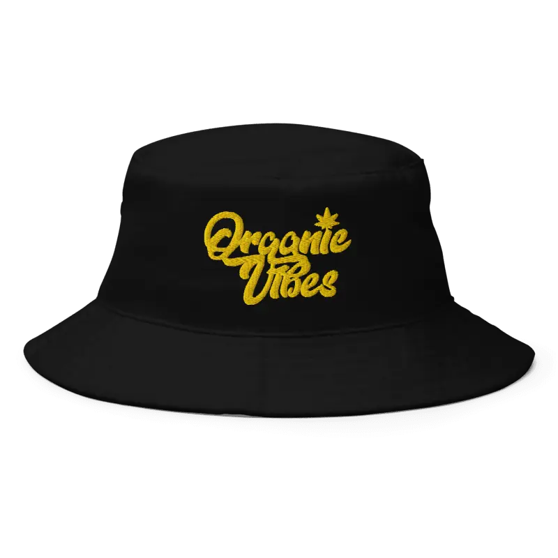 Gold Leaf Bucket Hat in Black, product photo